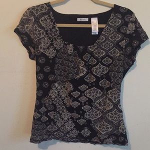 Square neck biz casual top